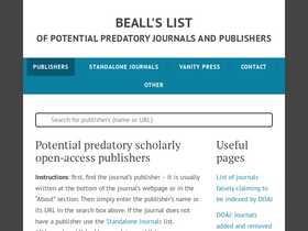 'beallslist.net' screenshot
