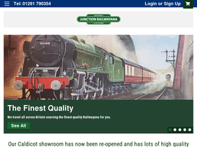 Junction Railwayana homepage screenshot