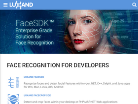 'luxand.com' screenshot