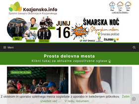 'kozjansko.info' screenshot