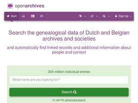 'openarch.nl' screenshot
