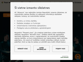 'smscredit.lv' screenshot