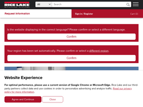 'ricelake.com' screenshot