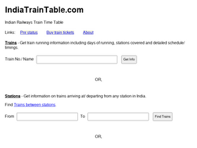 'indiatraintable.com' screenshot