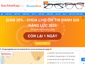 'sachbaitap.com' screenshot
