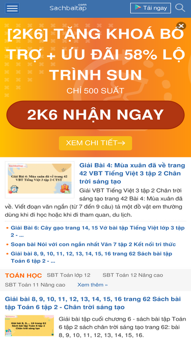 Sachbaitap.com là một trang web tuyệt vời dành cho các bạn trẻ yêu thích học hành. Chúng tôi luôn sẵn sàng cung cấp cho bạn những bản tập huấn hữu ích nhất để giúp các bạn phát triển kỹ năng và tăng cường kiến thức của mình.