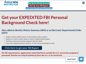 'accuratebiometrics.com' screenshot