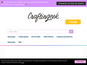 'craftingeek.me' screenshot
