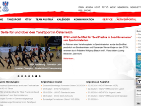 'tanzsportverband.at' screenshot