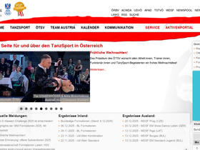 'tanzsportverband.at' screenshot
