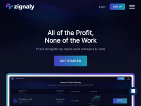'zignaly.com' screenshot