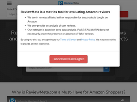 'reviewmeta.com' screenshot