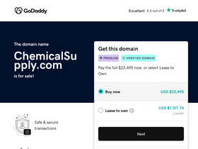 chemicalsupply.com homepage screenshot