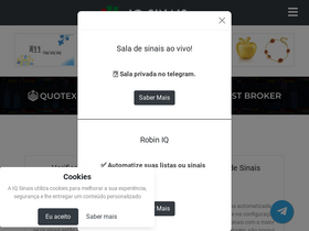 'iqsinais.com' screenshot