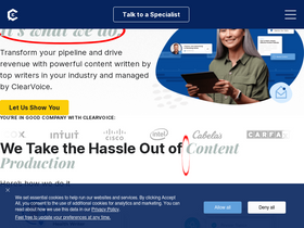 'clearvoice.com' screenshot