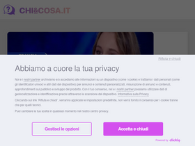 'chiecosa.it' screenshot