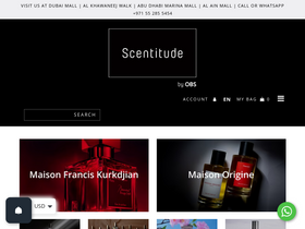 scentitude.com homepage screenshot