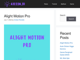 'aiccon.id' screenshot