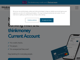 'thinkmoney.co.uk' screenshot