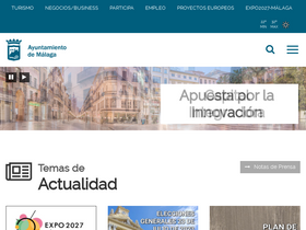 'malaga.eu' screenshot