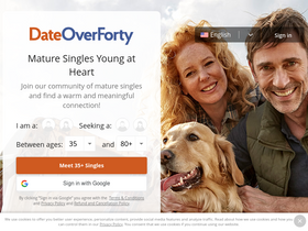 'dateoverforty.com' screenshot