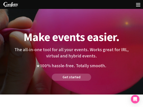 'confetti.events' screenshot