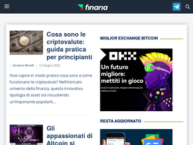 'finaria.it' screenshot