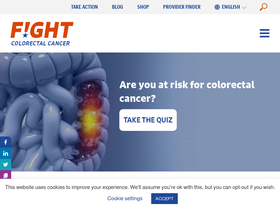 'fightcolorectalcancer.org' screenshot