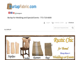 'burlapfabric.com' screenshot