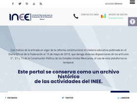'inee.edu.mx' screenshot