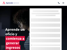 'aprende.com' screenshot