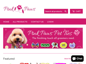 pinkpaws.com.au homepage screenshot
