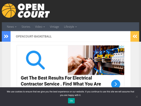 'opencourt-basketball.org' screenshot