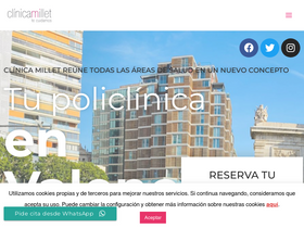 'clinicamillet.es' screenshot