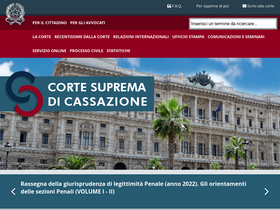 'cortedicassazione.it' screenshot