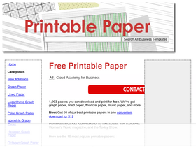 'printablepaper.net' screenshot