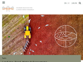 'pik-potsdam.de' screenshot