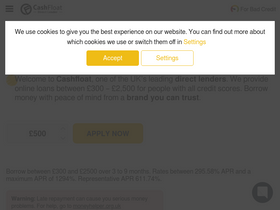 'cashfloat.co.uk' screenshot