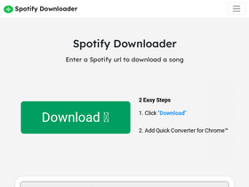 'spotifydownloader.net' screenshot