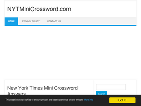 'nytminicrossword.com' screenshot
