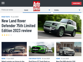 'autoexpress.co.uk' screenshot