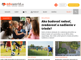 'eduworld.sk' screenshot