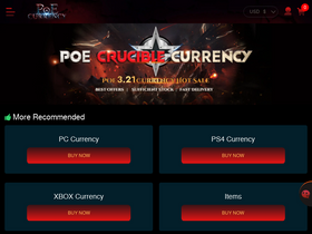 'poecurrency.com' screenshot