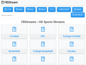 'fbstream.tv' screenshot