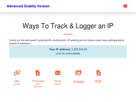 'grabify.icu' screenshot