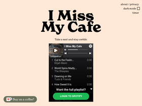 'imissmycafe.com' screenshot