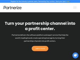 'partnerize.com' screenshot