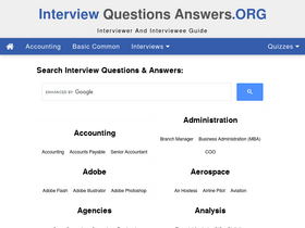 'interviewquestionsanswers.org' screenshot