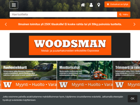 'woodsman.fi' screenshot