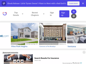 'hostednovel.com' screenshot